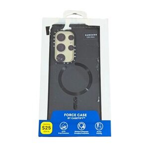Oo6U CASETiFY Force Case w/ Magsafe for Samsung Galaxy S25 Ultra - Black USED